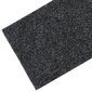 vidaXL kāpņu paklāji, 15 gab., 76x20 cm, pelēki cena un informācija | Paklāji | 220.lv