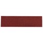vidaXL kāpņu paklāji, 15 gab., 76x20 cm, sarkani cena un informācija | Paklāji | 220.lv