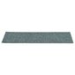 vidaXL kāpņu paklāji, 15 gab., 76x20 cm, zaļi cena un informācija | Paklāji | 220.lv