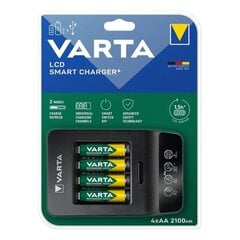 Зарядное устройство Varta LCD Smart 4xAA 2100mAh 576841 цена и информация | Varta Сантехника, ремонт, вентиляция | 220.lv