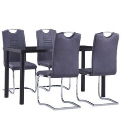 Столовый комплект, 5 частей, серого цвета цена и информация | Комплекты мебели для столовой | 220.lv