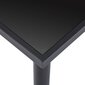 vidaXL virtuves galds un 10 krēsli, melna mākslīgā āda цена и информация | Ēdamistabas komplekti | 220.lv