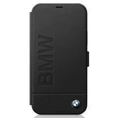 Чехол-книжка / Case BMW Apple iPhone 12 mini, черный, Signature цена и информация | Чехлы для телефонов | 220.lv