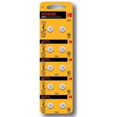 Батарейки Kodak AG10-10BB, блистерная упаковка 10 шт. цена и информация | Батарейки | 220.lv