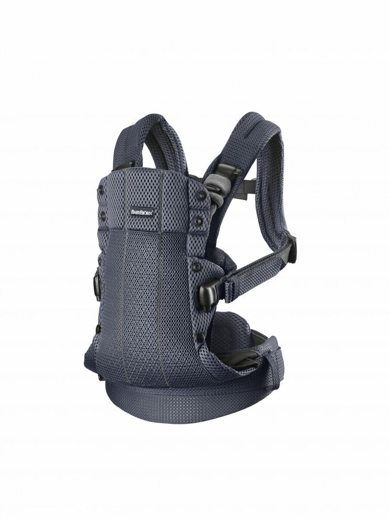 BABYBJORN ķengursoma HARMONY 3D Mesh, 088013, anthracite цена и информация | Slingi, ķengursomas | 220.lv