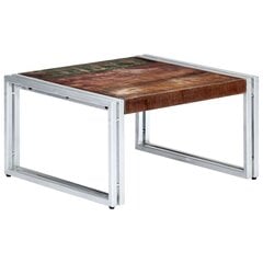 vidaXL kafijas galdiņš, 60x60x35 cm, pārstrādāts masīvkoks цена и информация | Журнальные столики | 220.lv