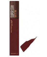 Lūpu krāsa Maybelline Superstay Matte Ink Coffee 275 - mocha цена и информация | Помады, бальзамы, блеск для губ | 220.lv