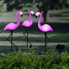 HI solārā LED dārza lampa Flamingo, 3 gab. cena un informācija | Āra apgaismojums | 220.lv