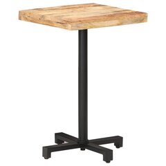 vidaXL bistro galds, 50x50x75 cm, kvadrāta, neapstrādāts mango koks cena un informācija | Virtuves galdi, ēdamgaldi | 220.lv
