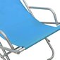 vidaXL atpūtas krēsli, 2 gab., zili, tērauds cena un informācija | Sauļošanās krēsli | 220.lv