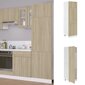 vidaXL ledusskapja skapis, ozolkoka krāsā, 60x57x207 cm cena un informācija | Virtuves skapīši | 220.lv