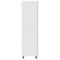 vidaXL ledusskapja skapis, betona pelēks, 60x57x207 cm, skaidu plātne цена и информация | Virtuves skapīši | 220.lv