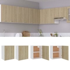 vidaXL virtuves skapīši, 2 gab., ozolkoka, 50x31x60 cm, skaidu plātne cena un informācija | Virtuves skapīši | 220.lv