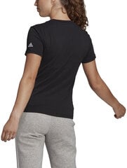 Женская футболка Adidas W Lin T Black GL0769 GL0769/2XL цена и информация | Женские футболки | 220.lv