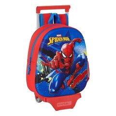 3D skolas soma ar riteņiem Spiderman cena un informācija | Skolas somas | 220.lv