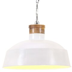 vidaXL griestu lampa, industriāls dizains, balta, 58 cm, E27 цена и информация | Люстры | 220.lv