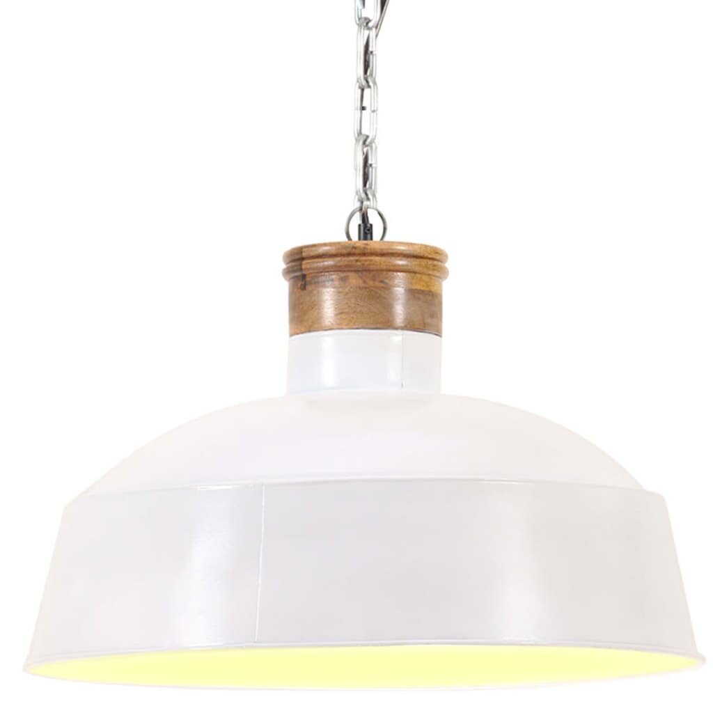 vidaXL griestu lampa, industriāls dizains, balta, 58 cm, E27 cena un informācija | Lustras | 220.lv