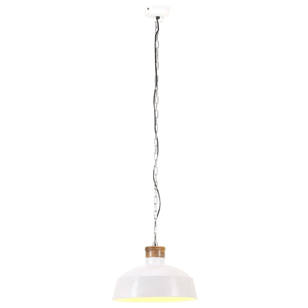 vidaXL griestu lampa, industriāls dizains, balta, 42 cm, E27 cena un informācija | Lustras | 220.lv