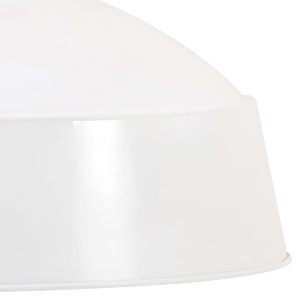 vidaXL griestu lampa, industriāls dizains, balta, 42 cm, E27 цена и информация | Piekaramās lampas | 220.lv