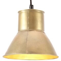 vidaXL griestu lampa, misiņa krāsā, apaļa, 25 W, 17 cm, E27 cena un informācija | Lustras | 220.lv