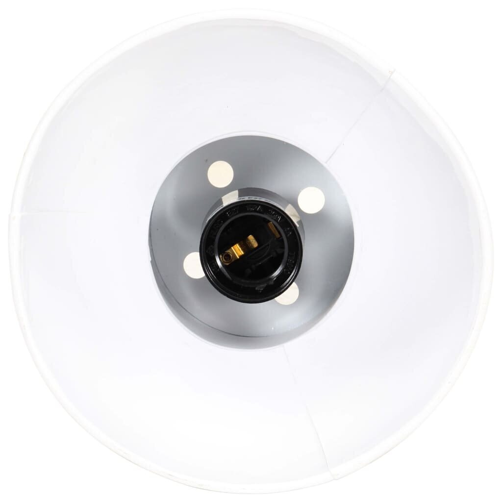 vidaXL griestu lampa, balta, apaļa, 25 W, 17 cm, E27 cena un informācija | Piekaramās lampas | 220.lv