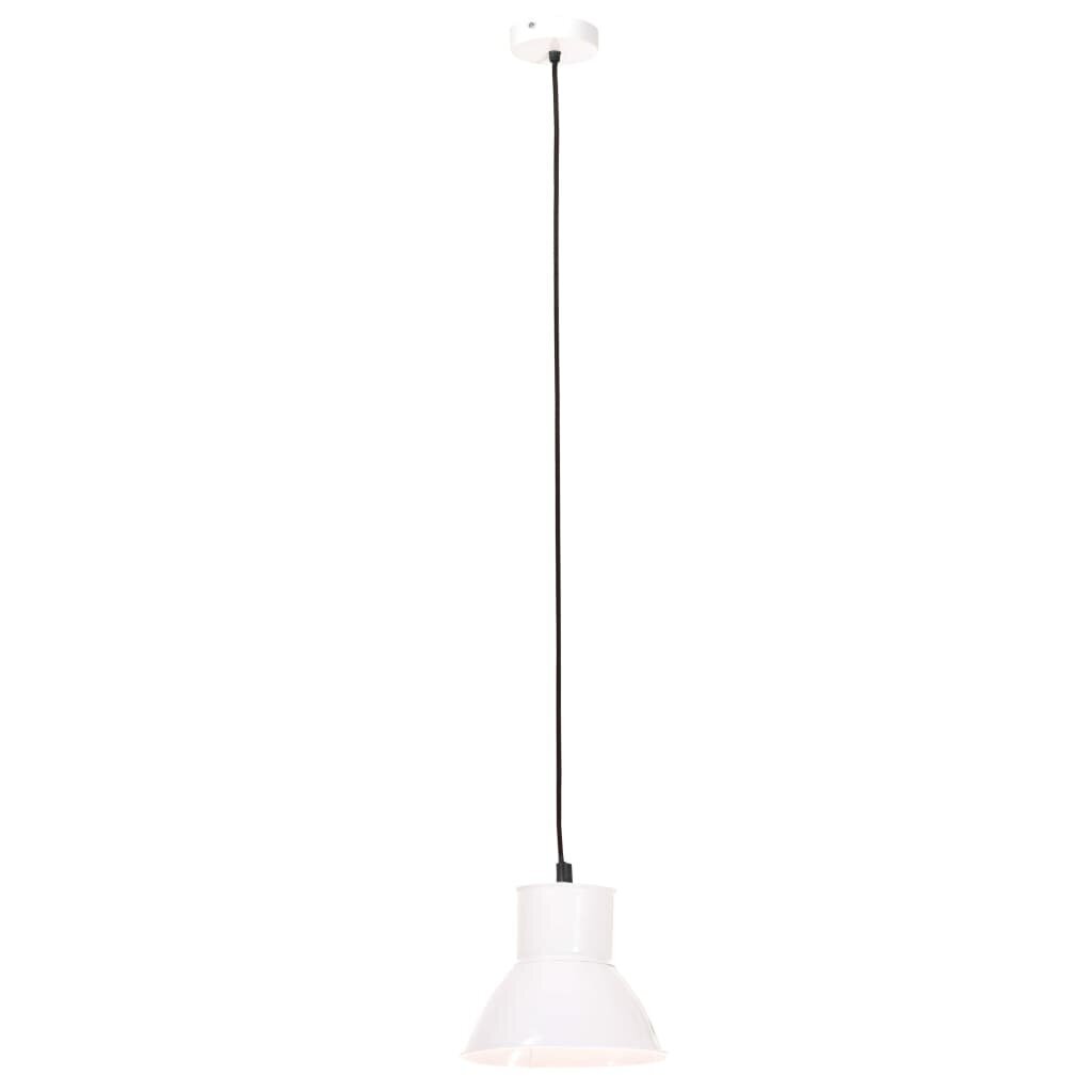 vidaXL griestu lampa, balta, apaļa, 25 W, 17 cm, E27 cena un informācija | Piekaramās lampas | 220.lv