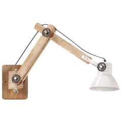 vidaXL sienas lampa, industriāls stils, balta, apaļa, E27 cena un informācija | Sienas lampas | 220.lv