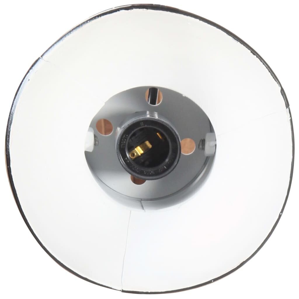 vidaXL sienas lampa, industriāls stils, melna, apaļa, E27 cena un informācija | Sienas lampas | 220.lv