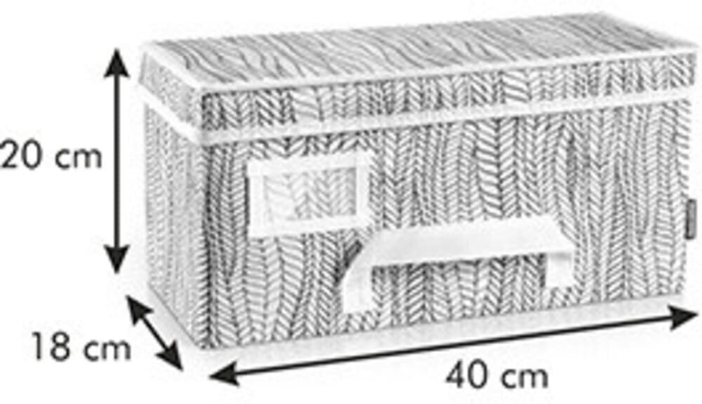 Tescoma auduma uzglabāšanas kaste Fancy Home, 40x18x20 cm cena un informācija | Pakaramie un apģērbu maisi | 220.lv