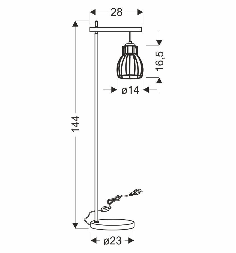 Candellux stāvlampa Bernita cena un informācija | Stāvlampas | 220.lv