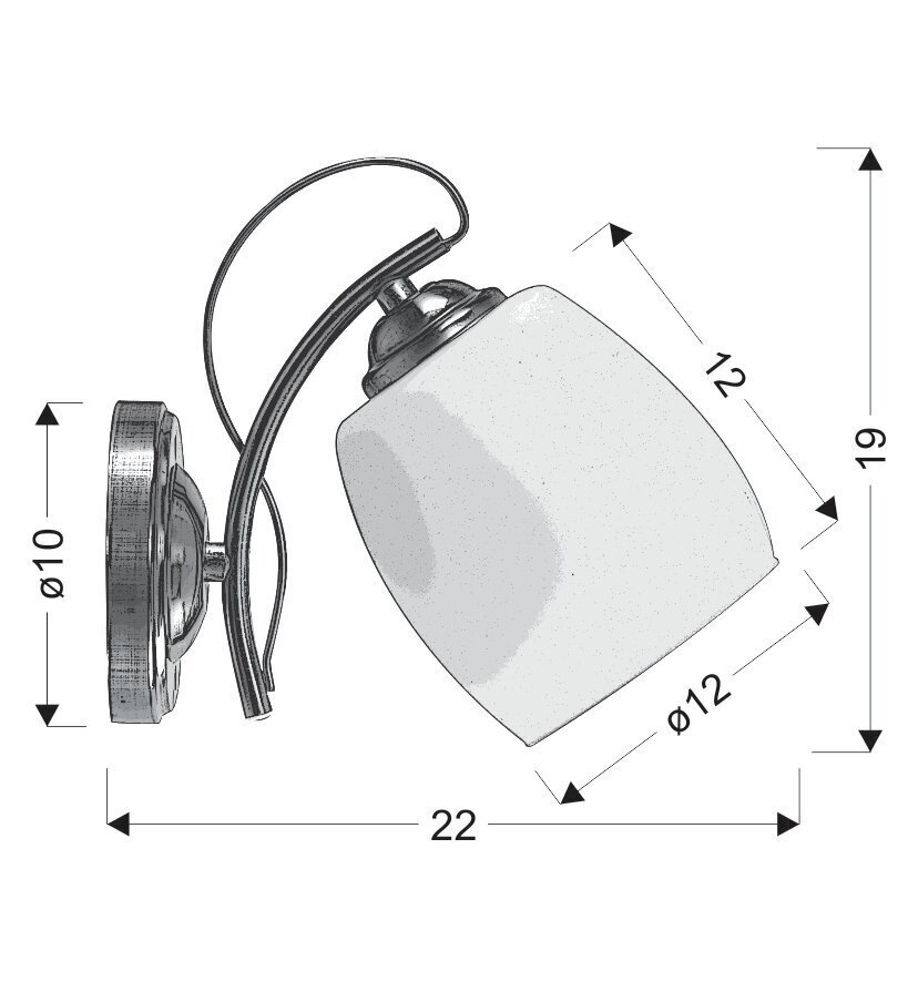 Candellux sienas lampa Amba cena un informācija | Sienas lampas | 220.lv