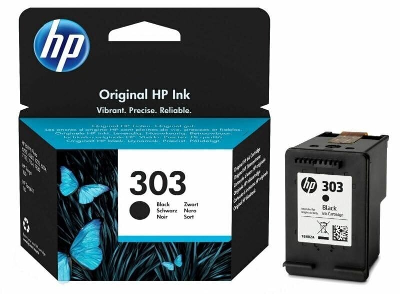 HP 303, melns цена и информация | Tintes kārtridži | 220.lv