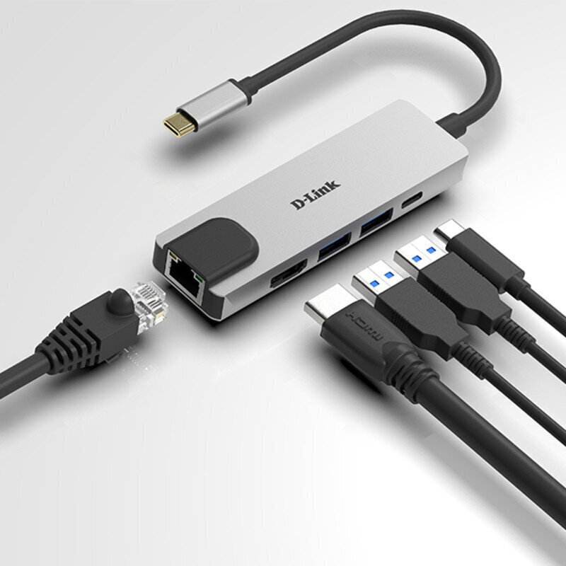 D-Link USB C - HDMI centrmezgls цена и информация | Adapteri un USB centrmezgli | 220.lv