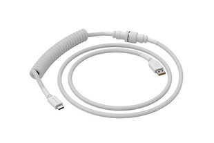 Спиральный кабель Glorious PC Gaming Race, USB-C — USB-A, белый цена и информация | Адаптеры и USB разветвители | 220.lv