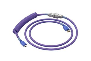 Glorious PC Gaming Race Coiled Cable, no USB-C līdz USB-A, violets cena un informācija | Adapteri un USB centrmezgli | 220.lv