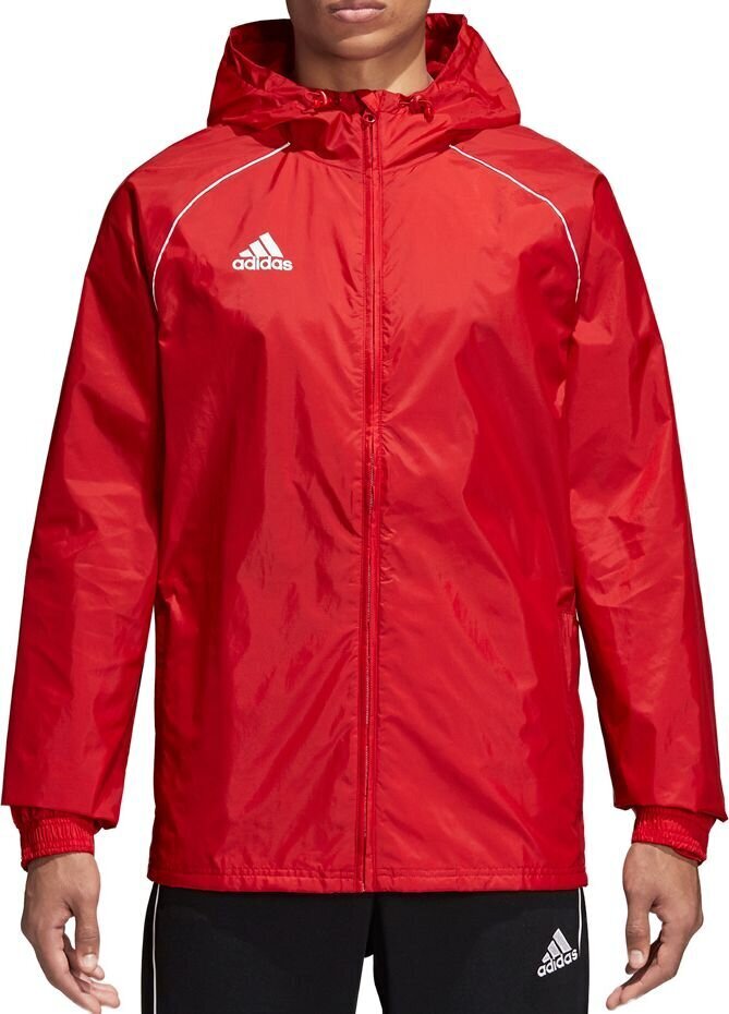 Vīriešu jaka, Adidas Core 18 Rn Jacket Red CV3695 цена и информация | Vīriešu virsjakas | 220.lv
