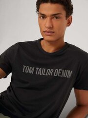 Футболка для мужчин Tom Tailor 1026926*29999, черная цена и информация | Мужские футболки | 220.lv