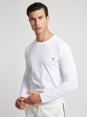 Мужская футболка с длинными рукавами Guess M1RI28*G011, белая цена и информация | Мужские футболки | 220.lv