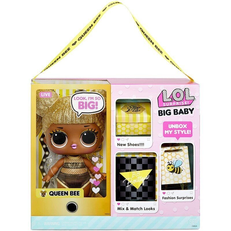 Lelle LOL Surprise! Big Baby Queen Bee (28 cm) цена и информация | Rotaļlietas meitenēm | 220.lv