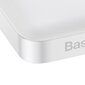 Baseus Power Bank 10000mAh Bipow - 2xUSB + C tips - 15W, balts cena un informācija | Lādētāji-akumulatori (Power bank) | 220.lv