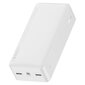 Baseus Power Bank 30000mAh Bipow - 2xUSB + C tips - PD 3.0 QC 3.0 15W, balts cena un informācija | Lādētāji-akumulatori (Power bank) | 220.lv