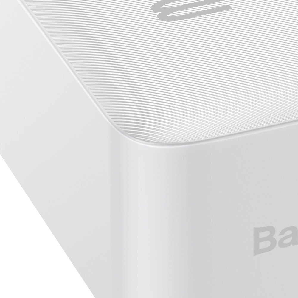 Baseus Power Bank 30000mAh Bipow - 2xUSB + C tips - PD 3.0 QC 3.0 15W, balts cena un informācija | Lādētāji-akumulatori (Power bank) | 220.lv