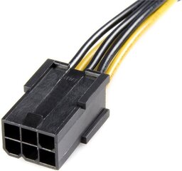 StarTech, PCIEX68ADAP PCIe 6-pin - PCIe 8-pin, 0.15 м цена и информация | Кабели и провода | 220.lv