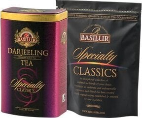 Melnā tēja Basilur ''SPECIALTY CLASSICS'' DARJEELING 100g.(metāla bundža) cena un informācija | Tēja | 220.lv