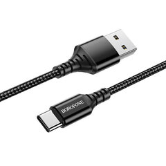 Borofone Cable BX54 Ultra Bright — USB līdz C tipam — 2,4 A 1 metrs, melns cena un informācija | Savienotājkabeļi | 220.lv