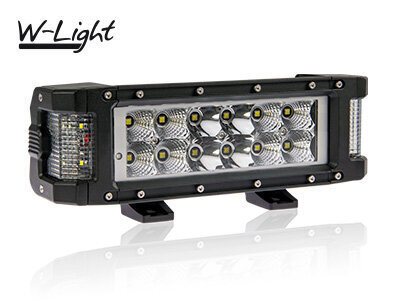 Darba gaismas tālās gaismas panelis ar sānu gaismu apsildāmu ATV le led 72W 10-30V 7200lm W-Light cena un informācija | Automašīnu spoguļi, restes, lukturi | 220.lv