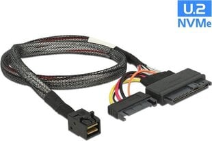 Delock 84819 Mini SAS - U.2 SSD, SATA, 0.5м цена и информация | Кабели и провода | 220.lv