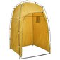 Dušas telts vidaXL, dzeltena cena un informācija | Teltis | 220.lv