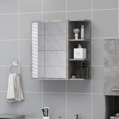 vidaXL vannasistabas spoguļskapītis, betona pelēks, 62,5x20,5x64 cm цена и информация | Шкафчики для ванной | 220.lv