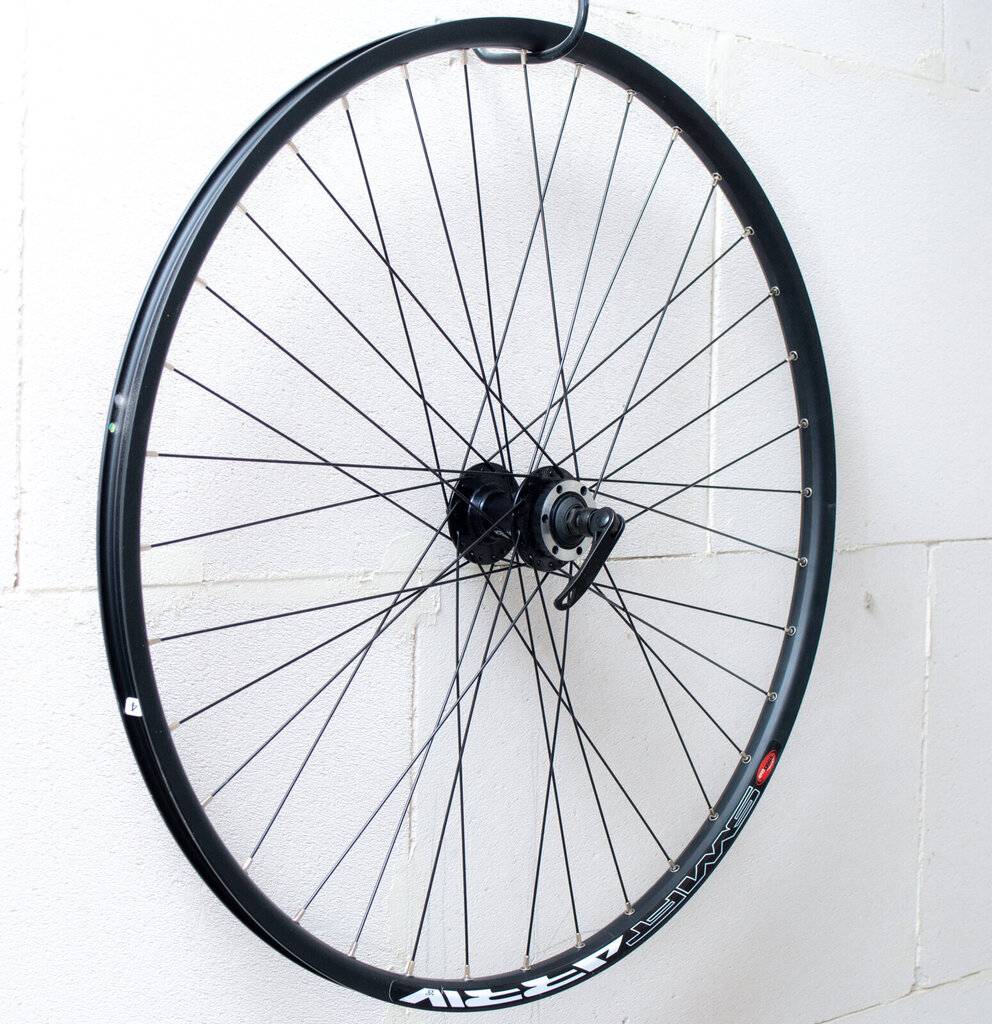 Priekšējais rats 29" MTB velosipēdam ar 6-Bolt bremžu rotora stiprinājumu. Dubultā aploce Stars Circle J20S 36H. Alumīnija rumba JY-D041DSE QR. cena un informācija | Citas velosipēdu rezerves daļas | 220.lv